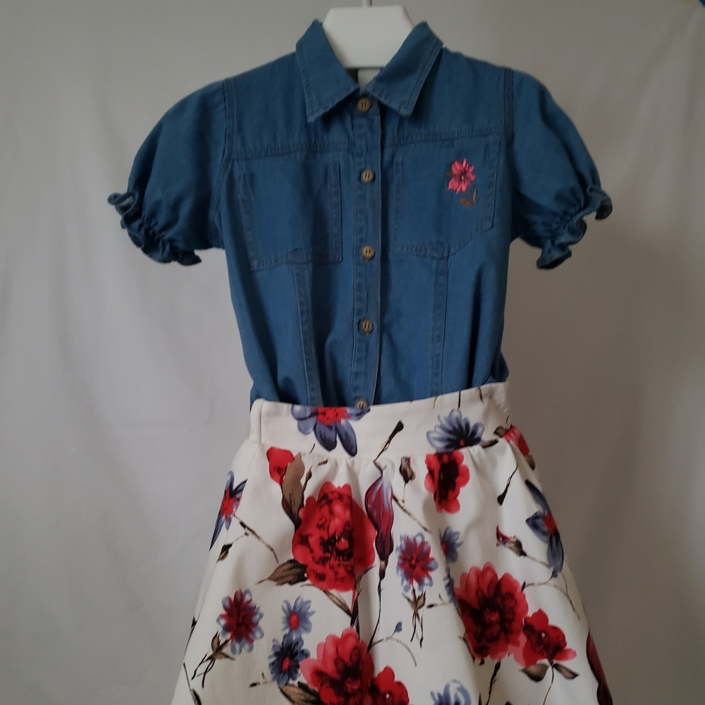 Floral A-line Dress